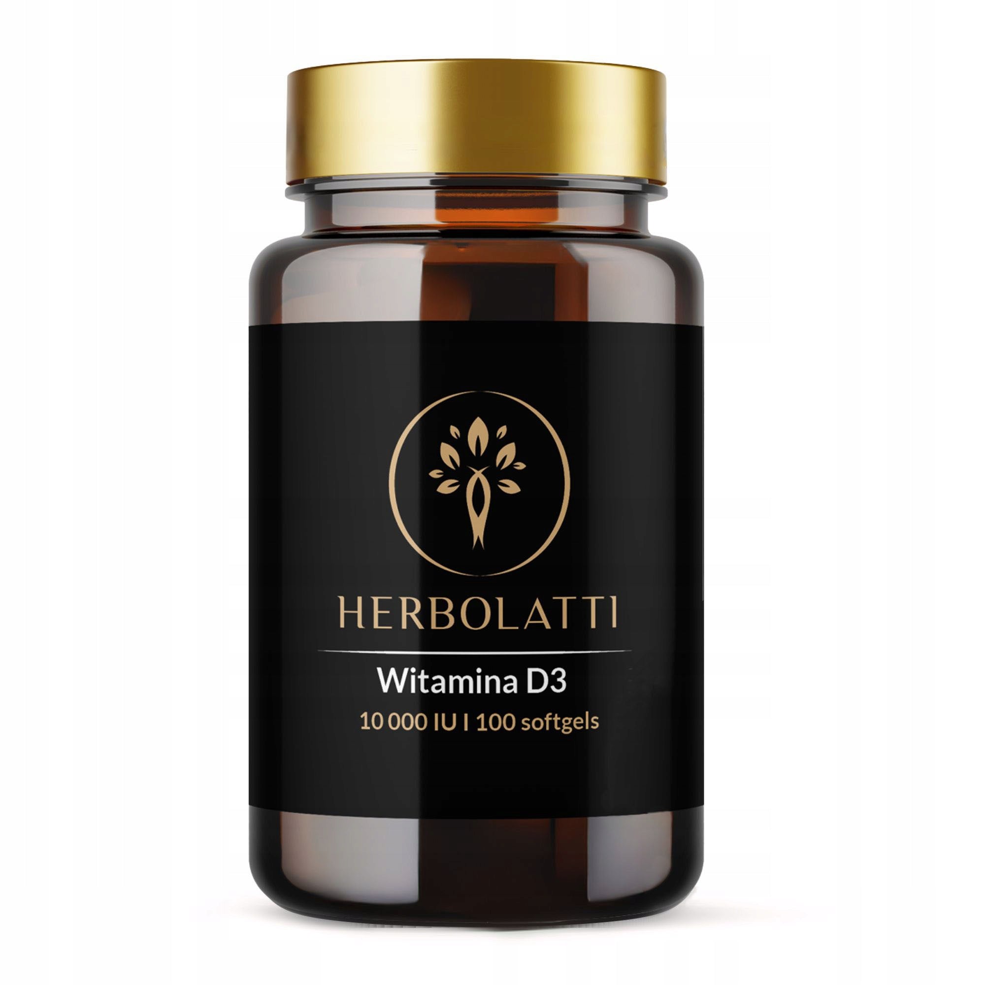 Vitamin D3 10000 IU 100 softgels bone resistance high dose Herbolatti Brand Herbolatti