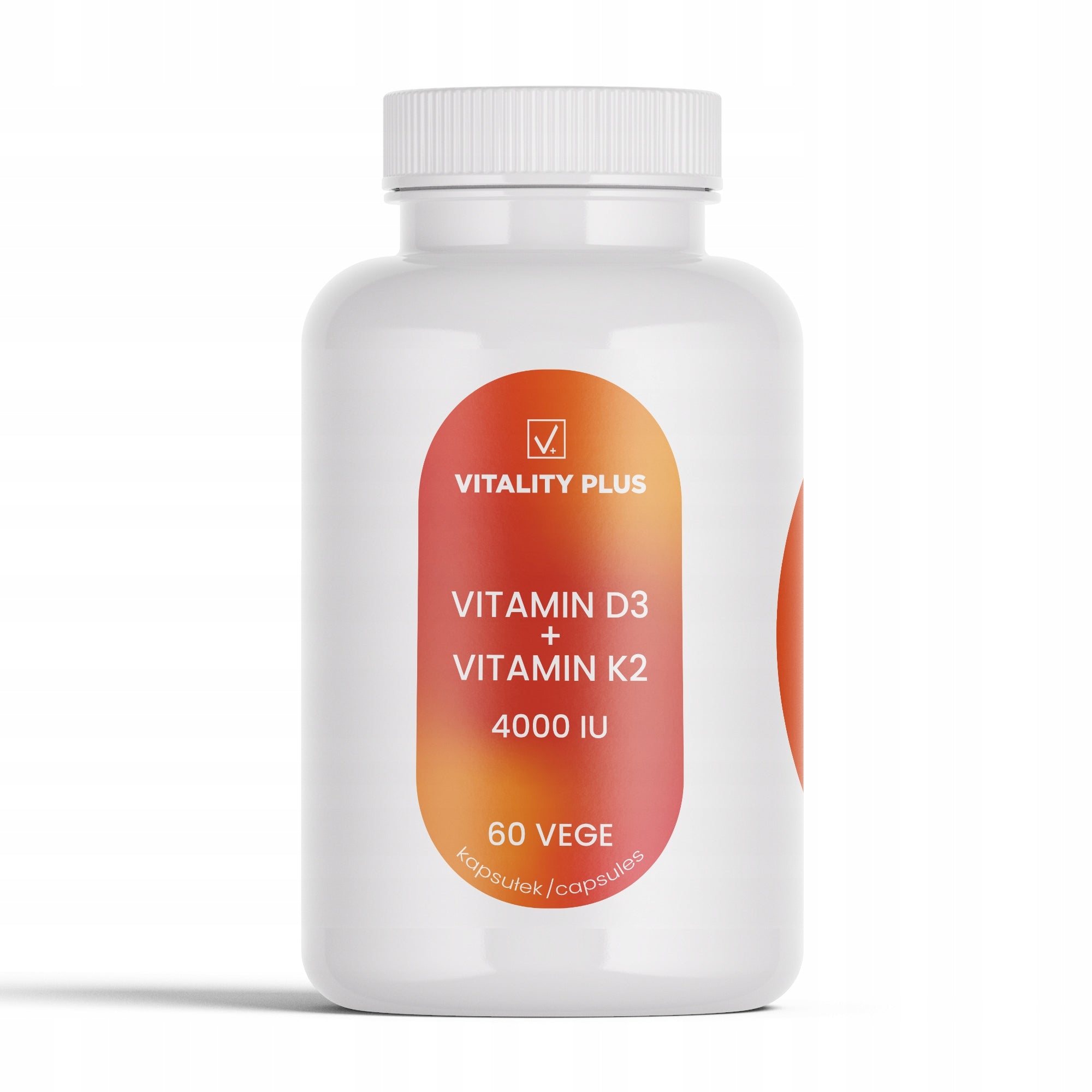 Vitamin D3 4000 IU + K2 100 mcg - Healthy Muscle Bone Immunity