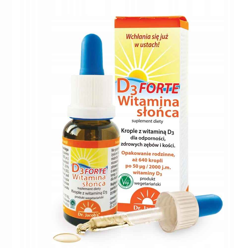 Vitamin D3 FORTE drops 20ml liquid DR JACOBS