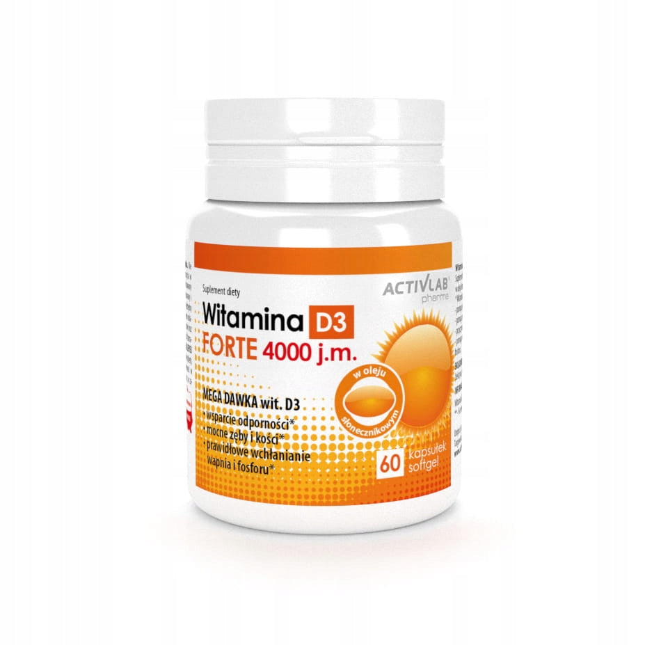 Vitamin D3 Forte 4000 IU 60 capsules Activlab