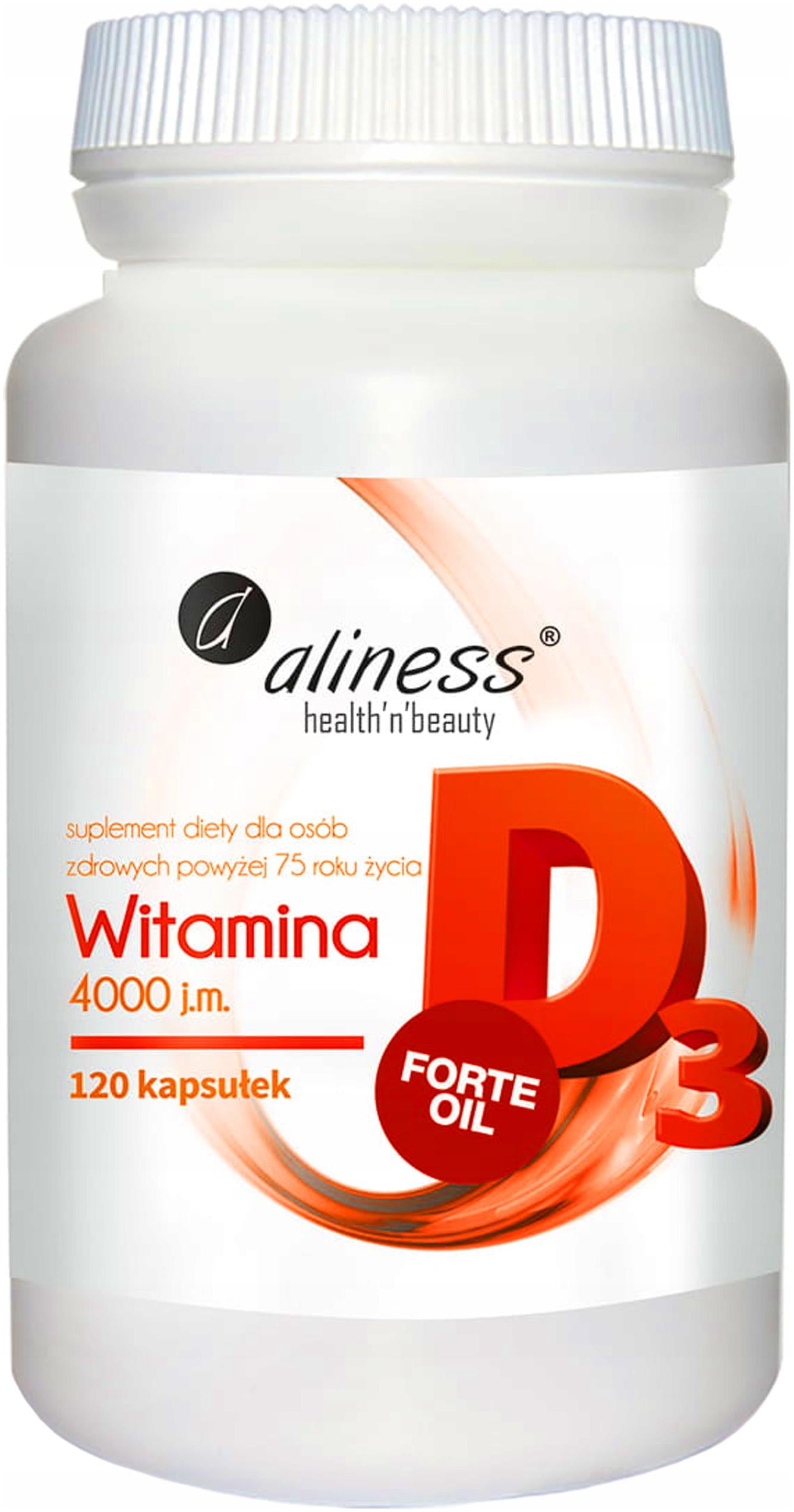 Vitamin D3 Forte Oil 4000 IU 120 pcs Aliness Medical device no