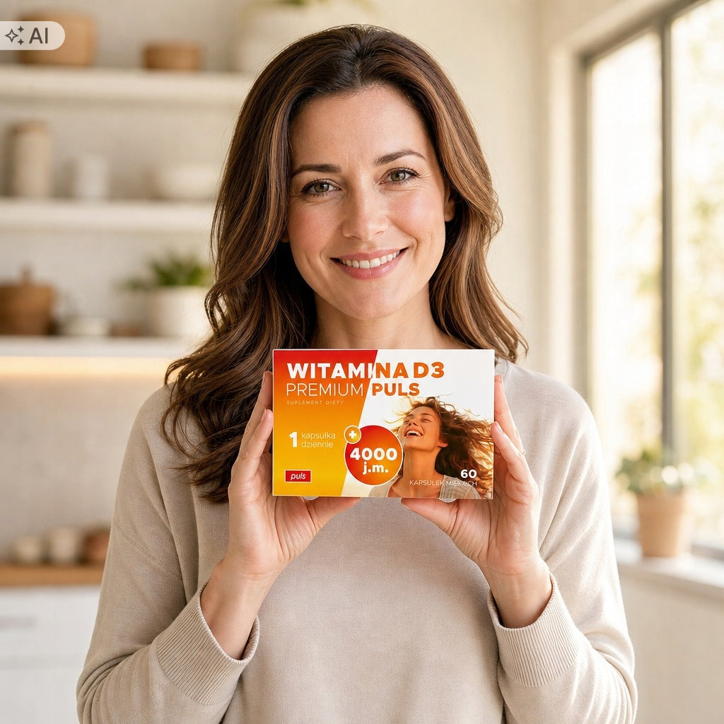 Vitamin D3 Premium PULS 4000 IU bone and muscle resistance 60 capsules Manufacturer code 901158
