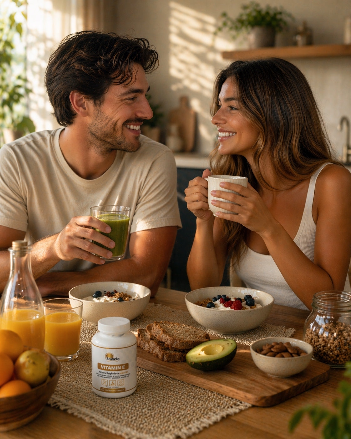 Vitamin E Natural 400 IU 100 Kaps – Skin, Heart, Antioxidant – Sowelo Basic ingredient vitamin E