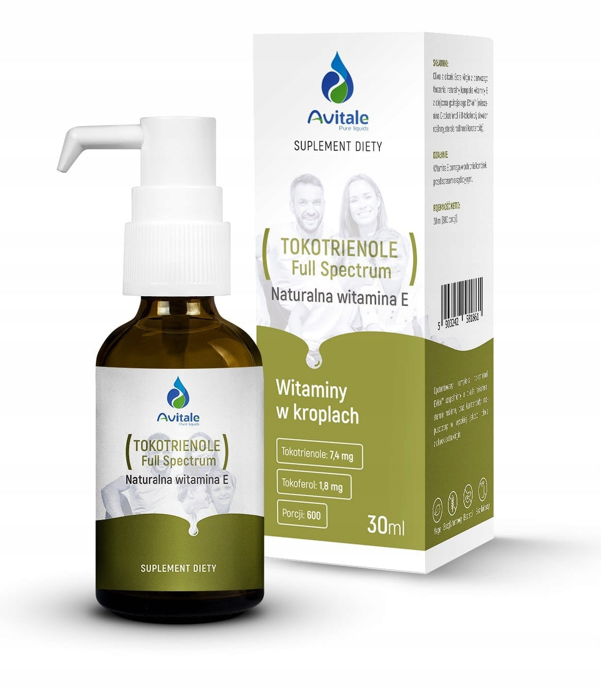 Vitamin E Tocotrienols Full Spectrum Drops 30ml Avitale