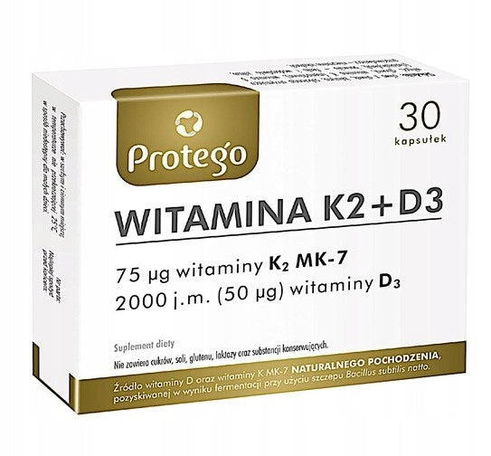 Vitamin K2 + D3 Protego 30 capsules