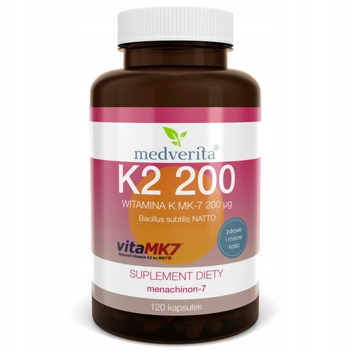 Vitamin K2 MK-7 200 ug 120 capsules MEDVERITA