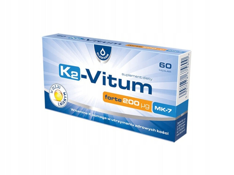 Vitamin K2 OLEOFARM K2-Vitum Forte 200 MK-7 (60 capsules)
