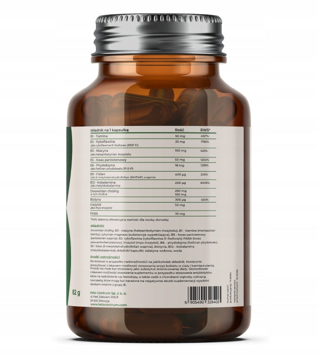 Vitamins B-complex – Active forms of Keto Centrum Brand Keto Centrum