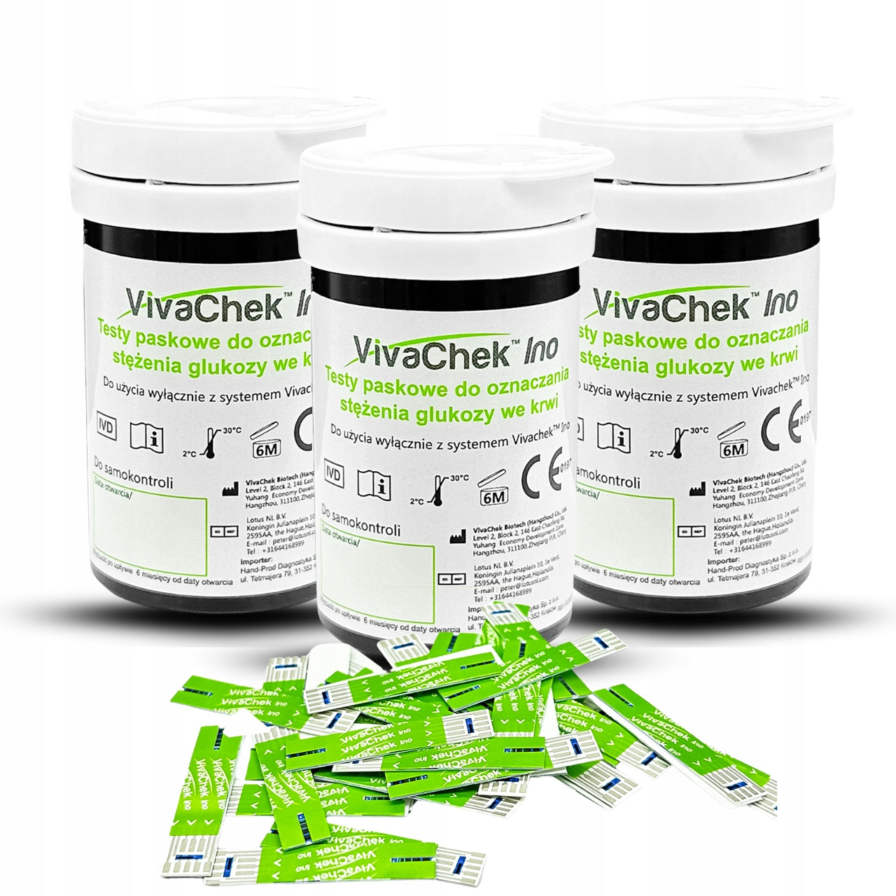 VivaChek Ino Glucose Meter Strips Set of 3 x 50