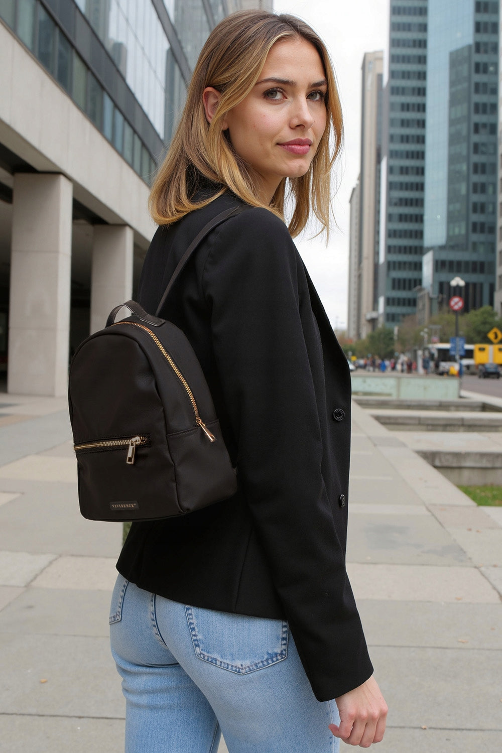 Vivisence T0006 black urban women's youth Bag BACKPACK EAN (GTIN) 5905054872717