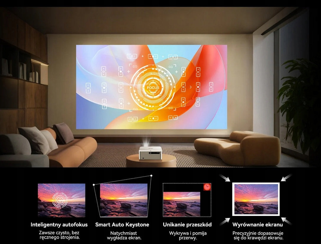 Vizio Tech OSCAL 1400Ansi 4K FHD LED Projector GoogleTV Smart Android Manufacturer code vizio-tech oscal 4K HD Projector Android TV