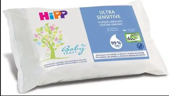 Vlhčené ubrousky Hipp Ultra 5 x 48 ks z Německa Manufacturer code 4062300462403