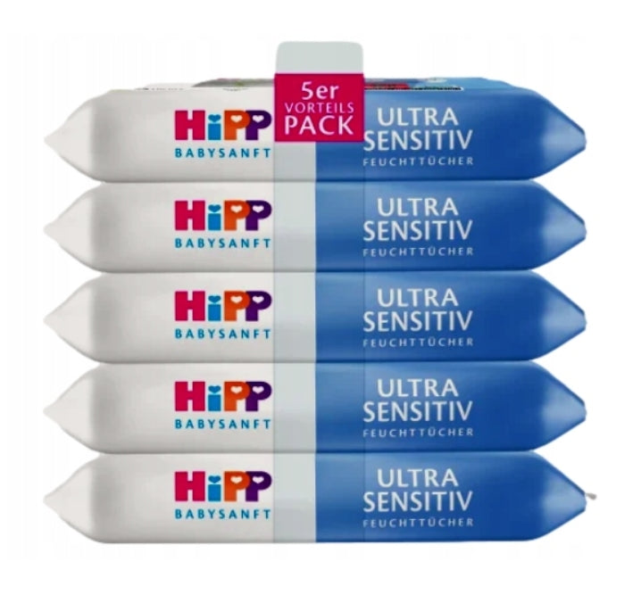 Vlhčené ubrousky Hipp Ultra 5 x 48 ks z Německa