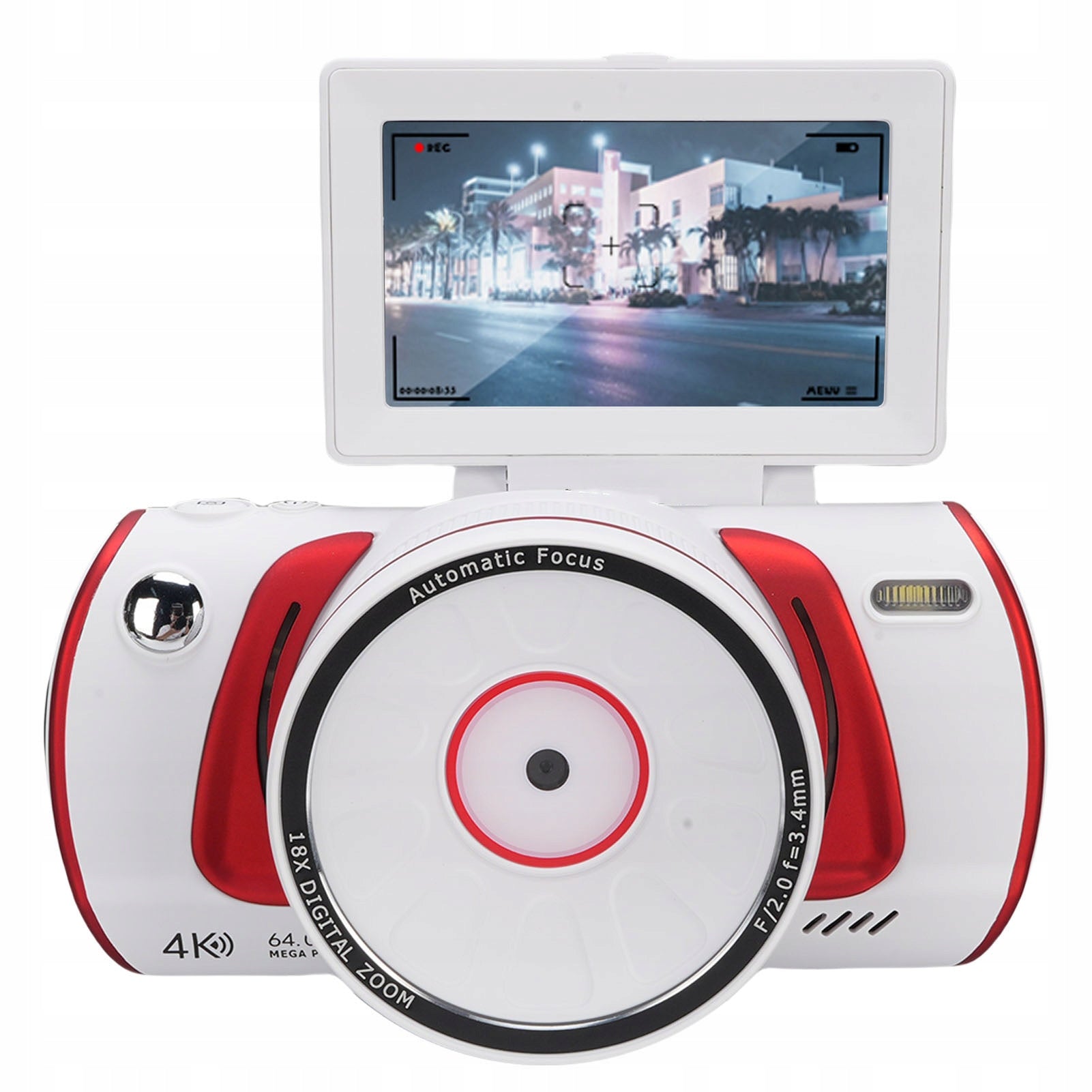 Vlog Camera, 64MP 4K Digital WIFI Camera for Home Selfie