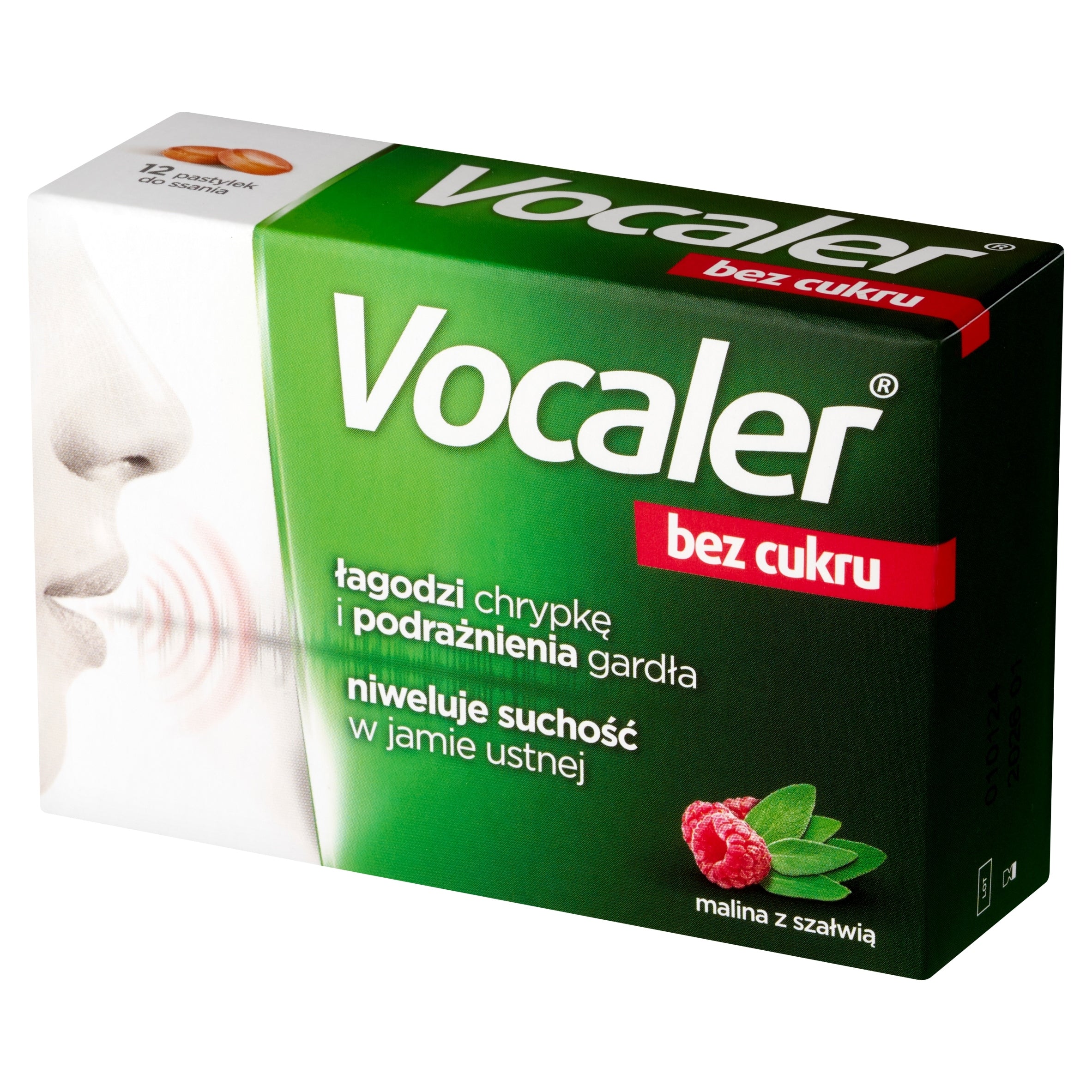 Vocaler without sugar 12 tablets for sucking Manufacturer code 5902802701855
