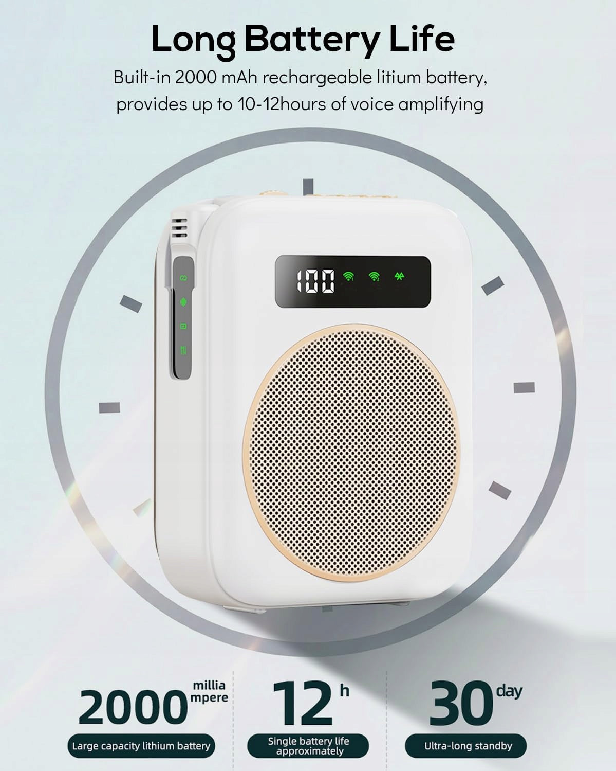 Voice Amplifier Portable Wireless 2 Tie Microphones Brand no brand