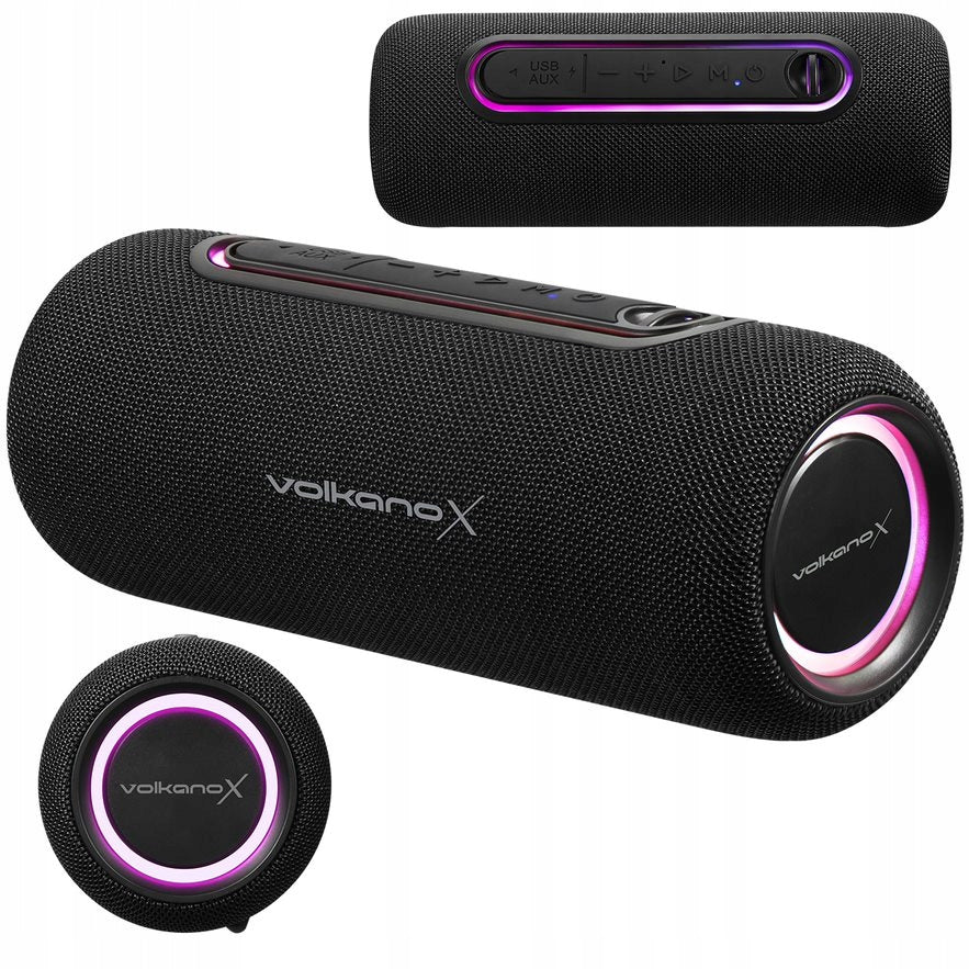 Volkano X VXS100 Series Portable Bluetooth Speaker with RGB Lighting