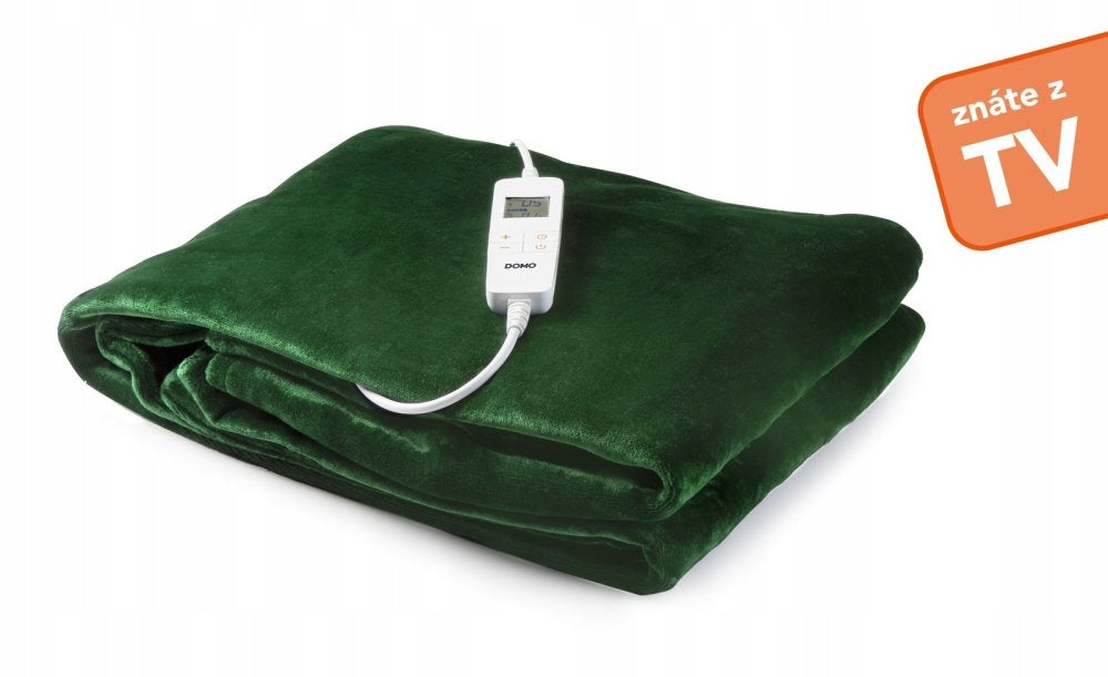 Vyhřívaná deka XXL - DOMO DO640ED, Příkon: 160 W, Rozměry: 180x160 cm Color green