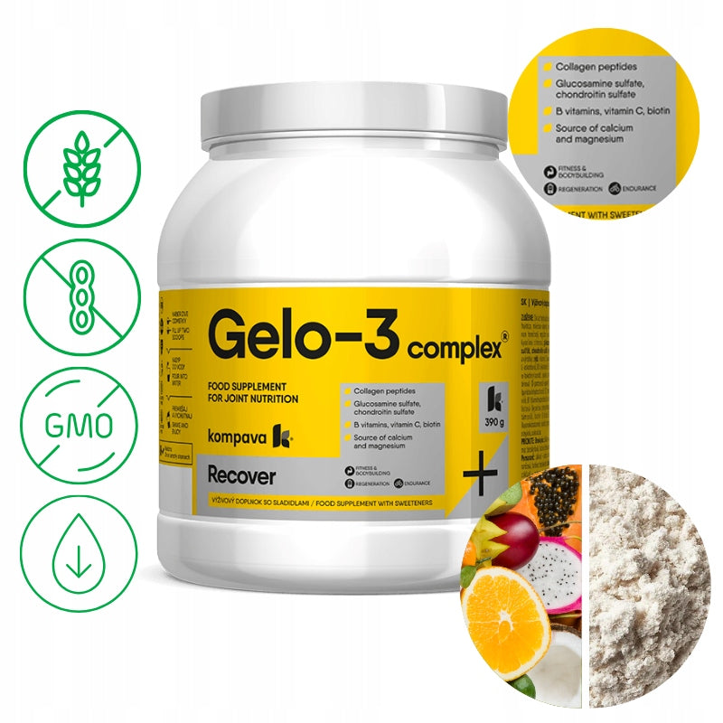 Výživa na kĺby Kompava Gelo 3 Complex Pomaranč 390 g Manufacturer code 8586011210895