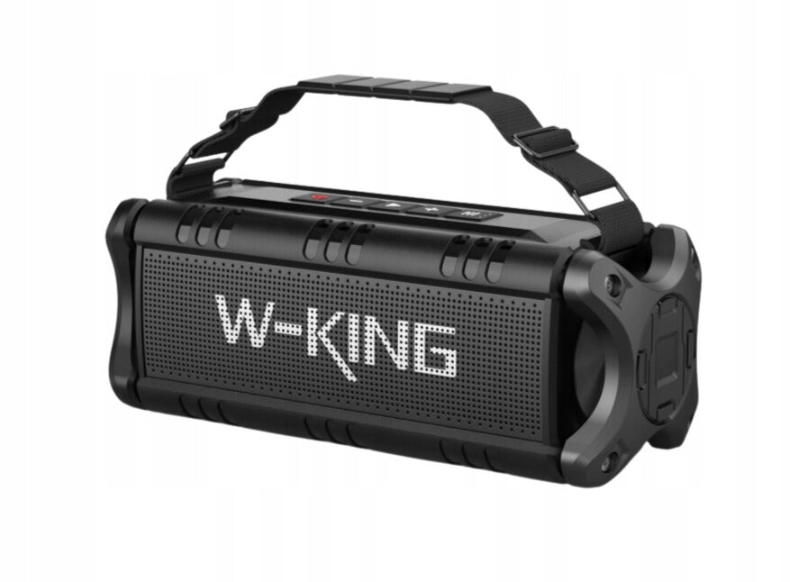 W-King D8 Bluetooth Speaker, 90W Peak, IPX6, Powerbank, AUX, Black