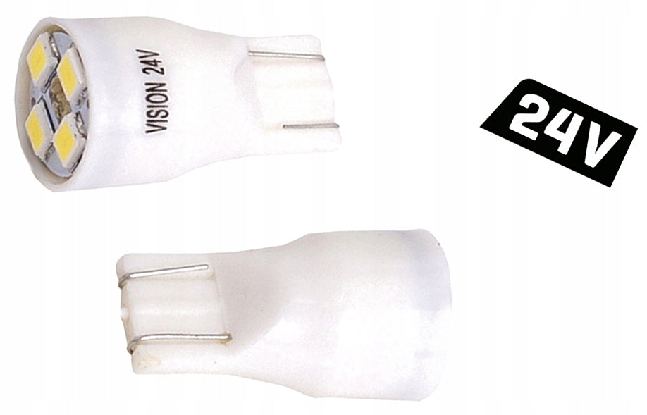W2.1X9.5D X8J13 24V 4X 2835 SMD LED WHITE BULB