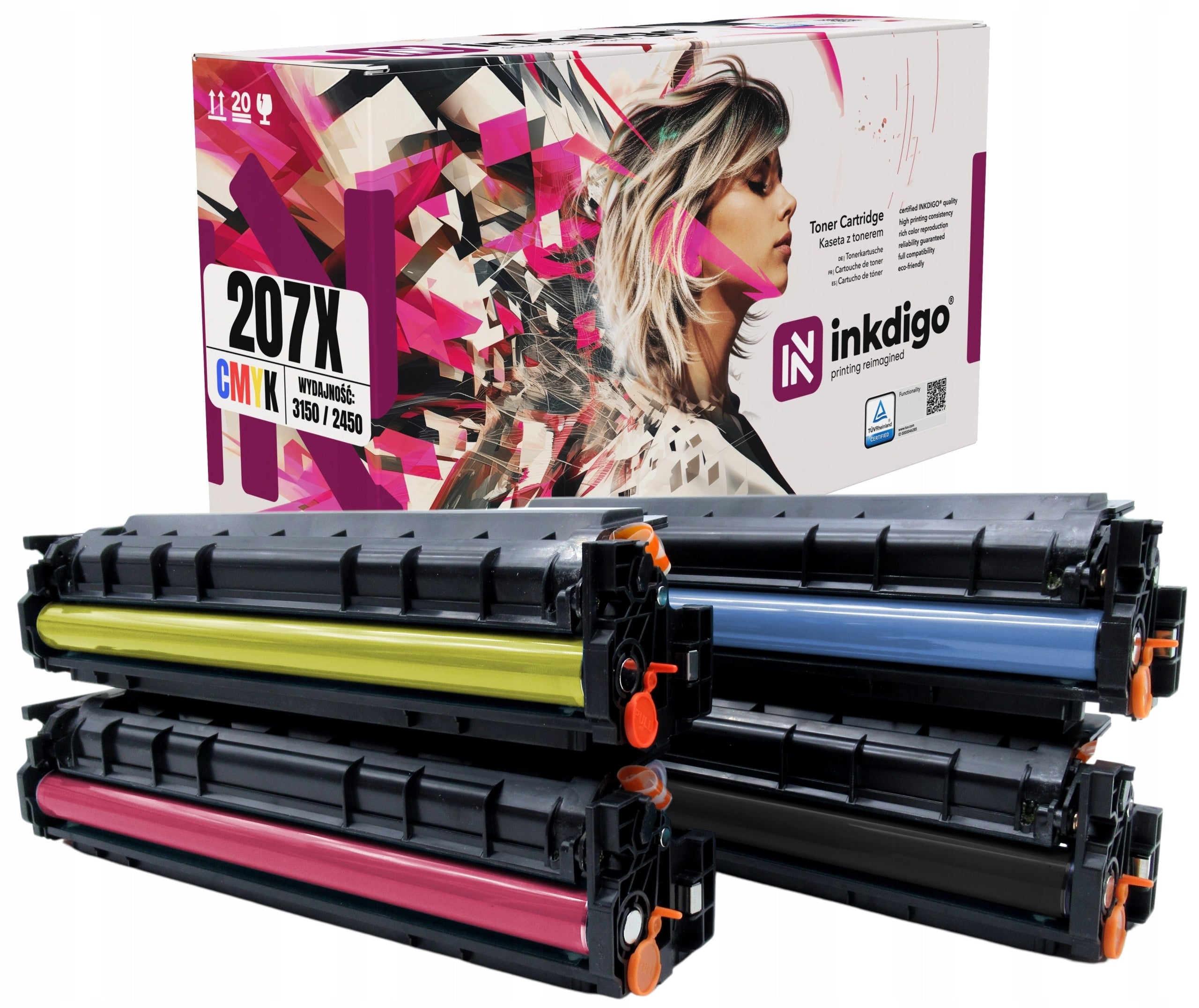W2210X XL 4x HP COLOR LaserJet PRO M255DW M282NW M283FDN PRINTER TONERS