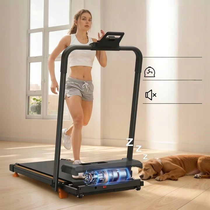 W726P312813 ELECTRIC TREADMILL HOME FITNESS 1-12km/h 120kg 2.5HP LED Measurements training duration distance number of steps speed burned calories