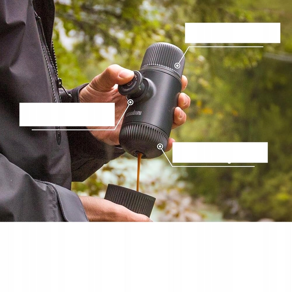 WACACO Nanopresso - Portable Espresso Maker with S-Case (Black) Model Nanopresso