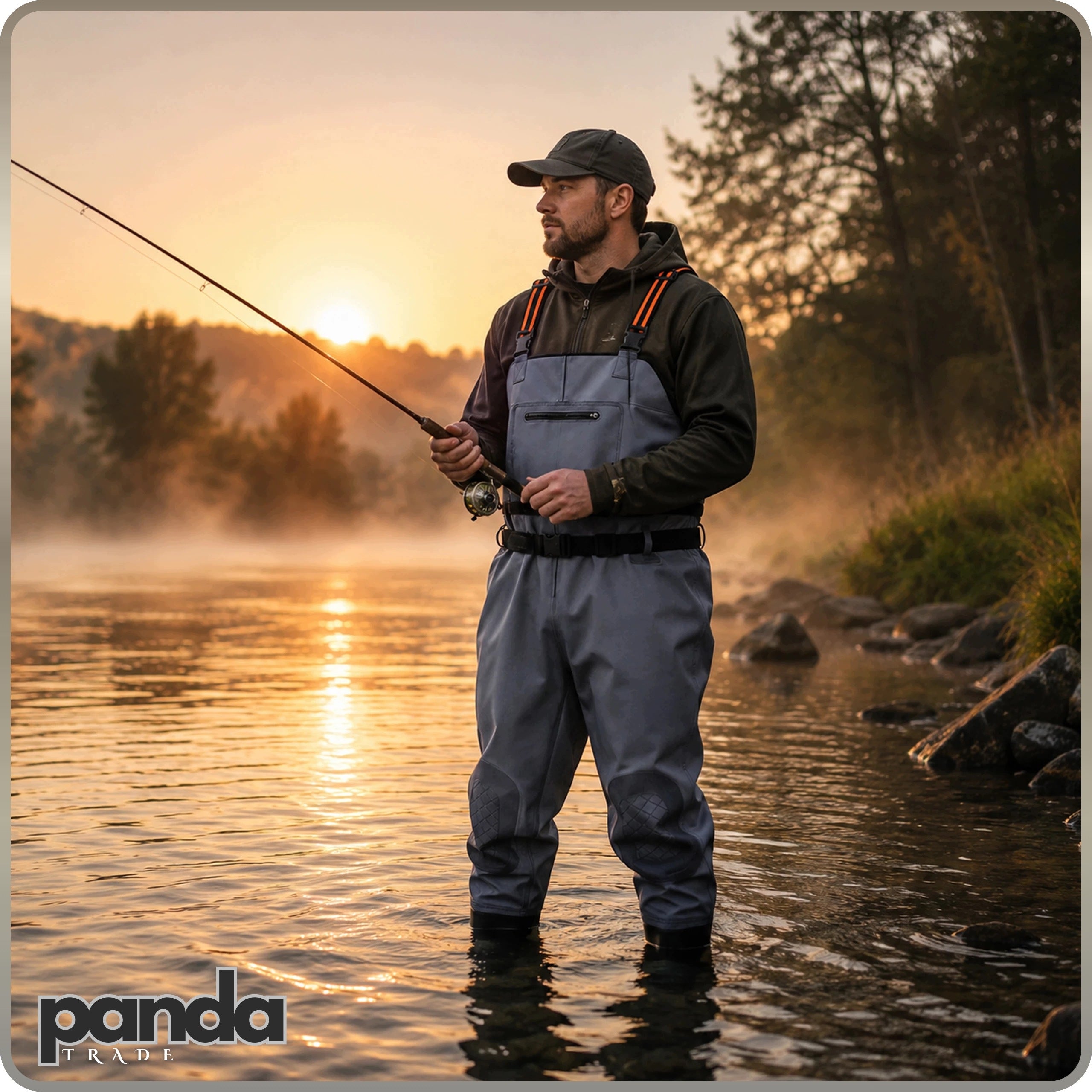 WADERS FISHING PANTS RUBBER WATERPROOF 42 r. Manufacturer code 42r