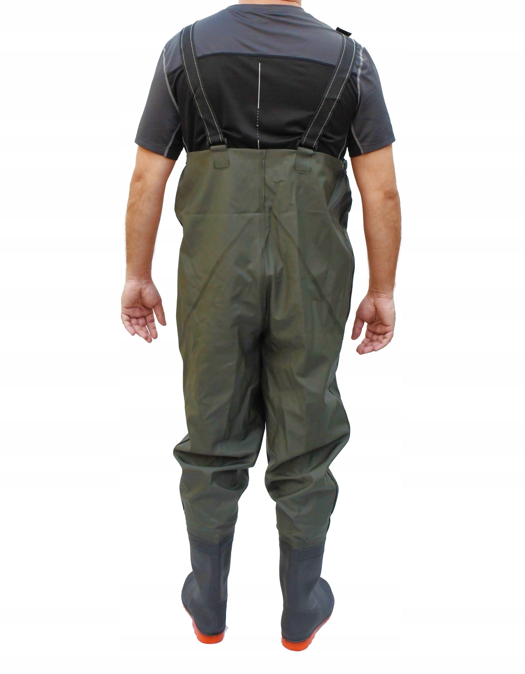 WADERS FISHING TROUSERS REINFORCED FISHING RUBBER BOOTS SIZE. 41 Brand no brand
