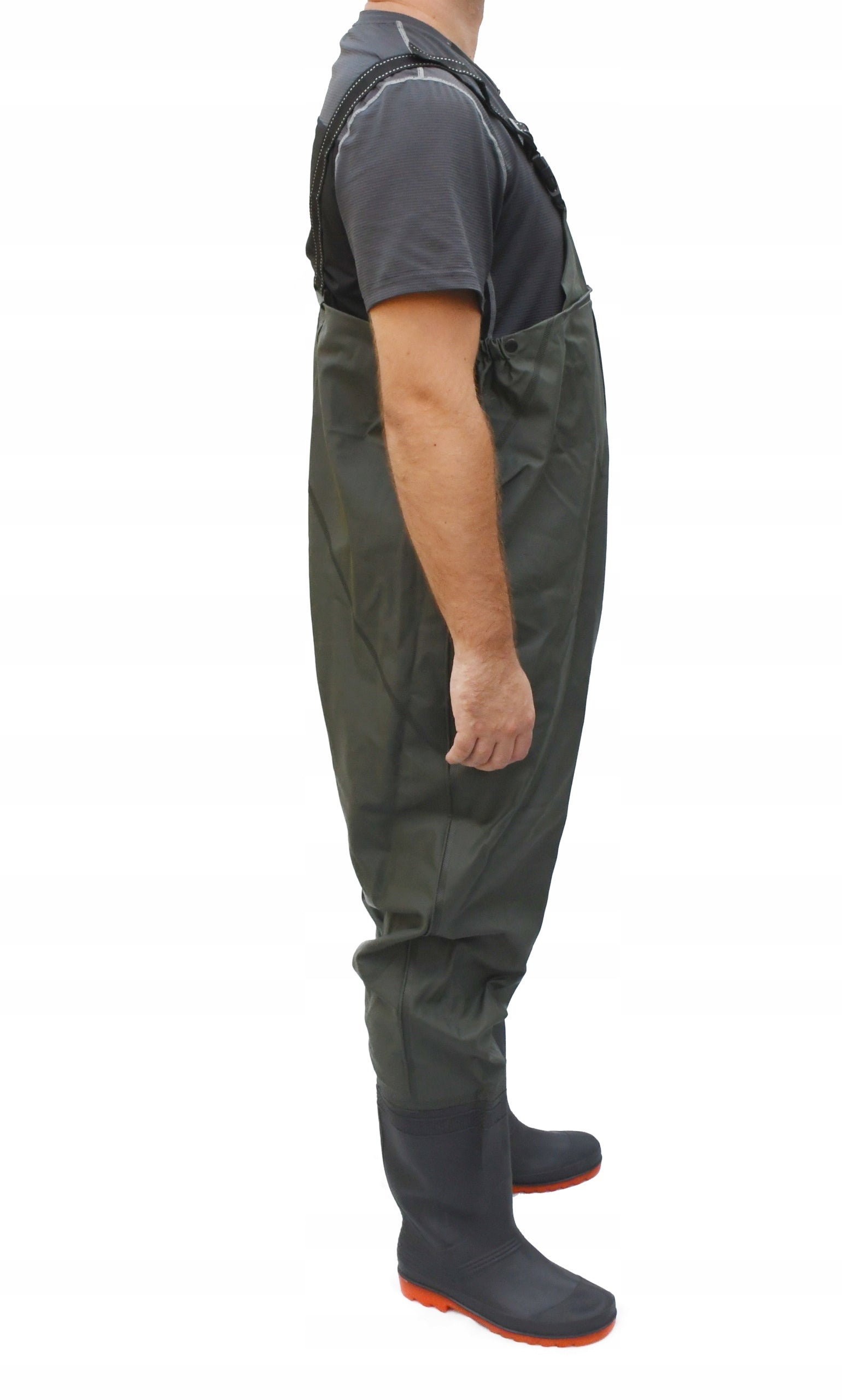 WADERS FISHING TROUSERS REINFORCED FISHING RUBBER BOOTS SIZE. 41 Model 41