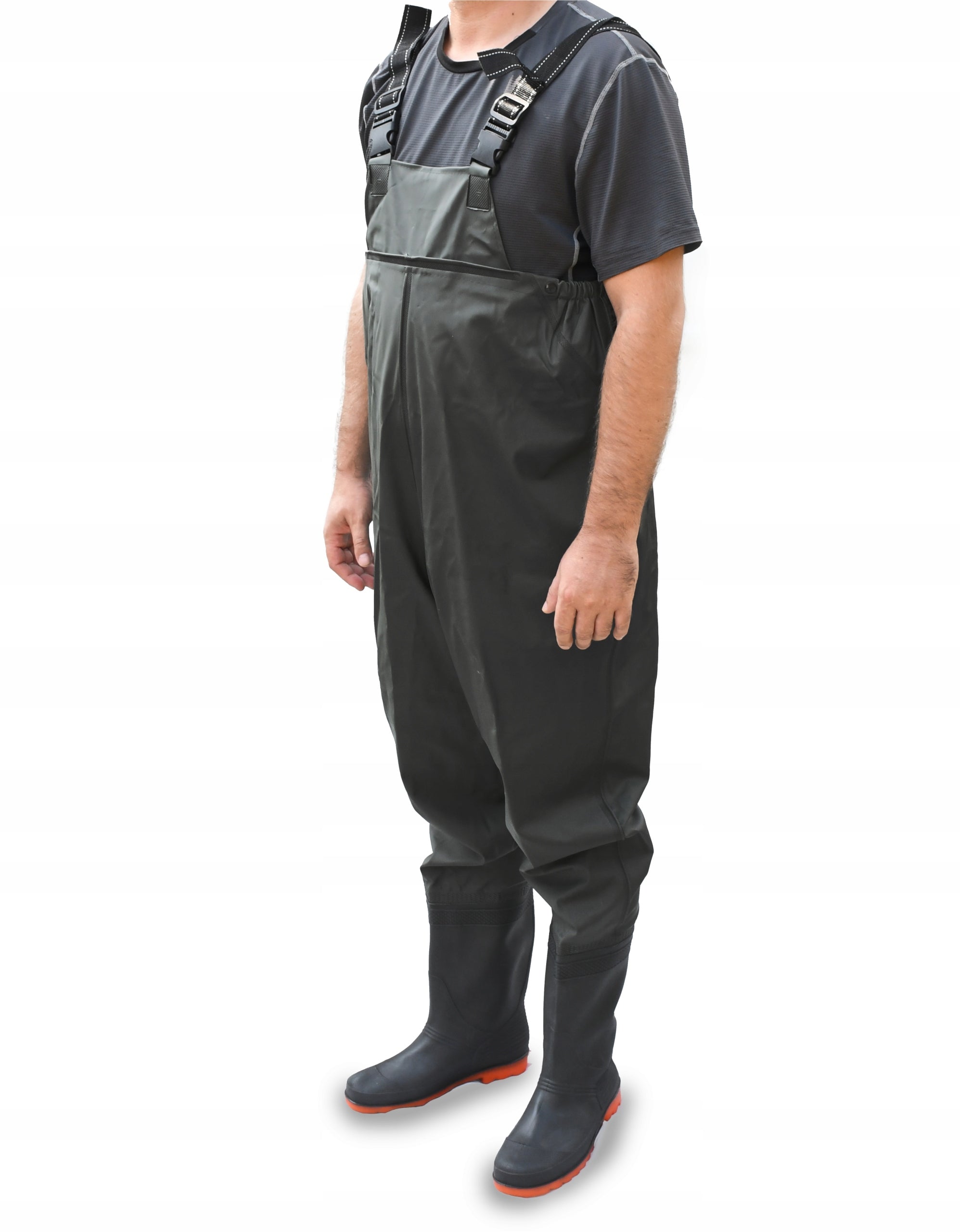 WADERS FISHING TROUSERS REINFORCED RUBBER BOOTS BLACK SIZE. 42 EAN (GTIN) 5903940083865
