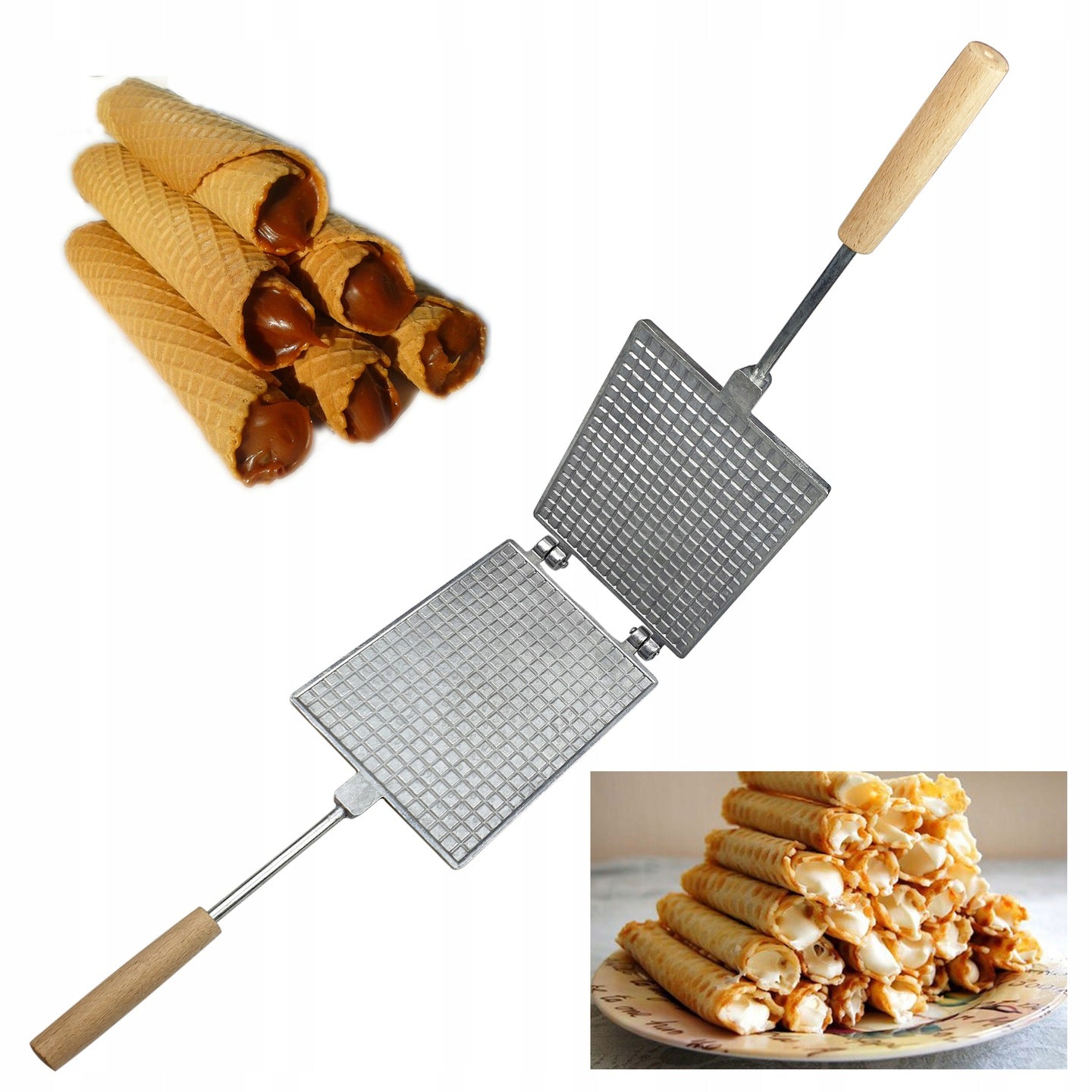 WAFER TOASTER COOKIE MOLD TUBES WAFERS KW peanuts #76