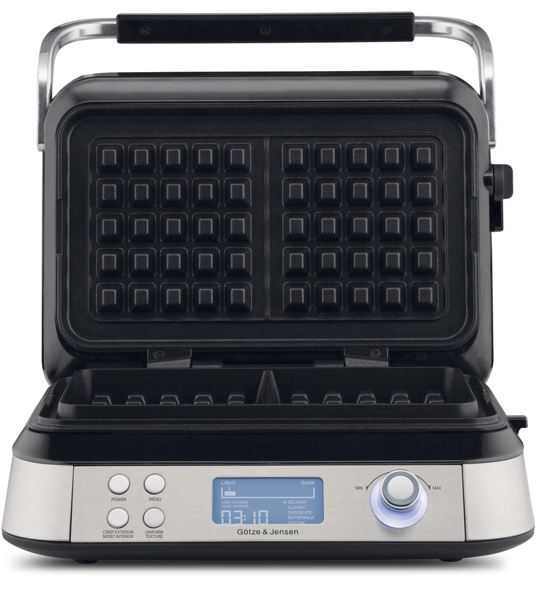 WAFFLE IRON 1600W TEMPERATURE CONTROL LARGE CRISPY WAFFLES Packaging status original