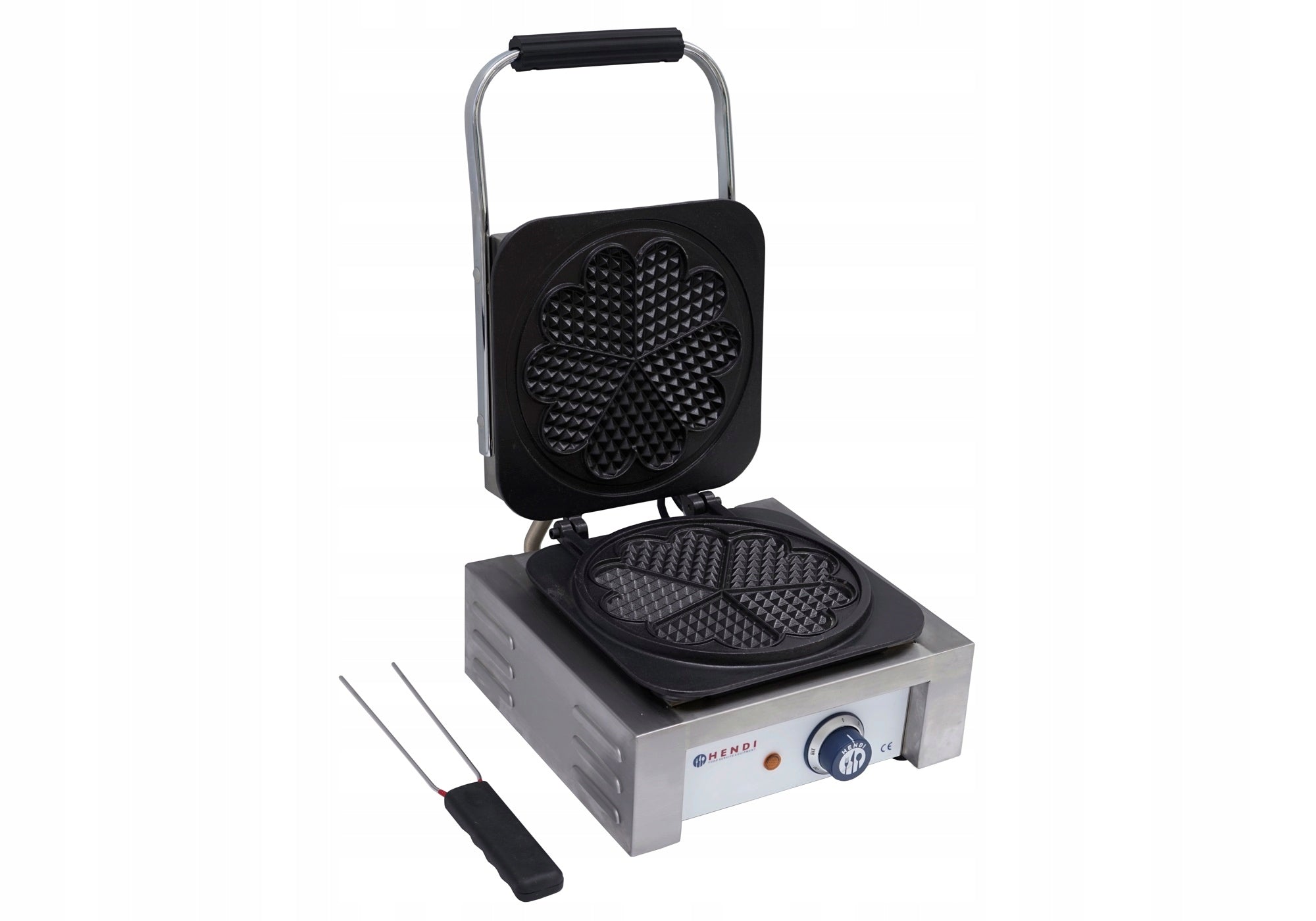 WAFFLE IRON 5 WAFFLES IN THE SHAPE OF A HEART HENDI Power rating 2200 W