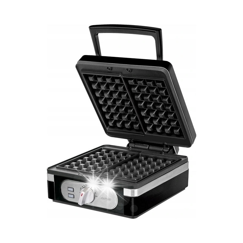 WAFFLE IRON MPM MGO-24 BLACK HIGH POWER 1400W STRONG