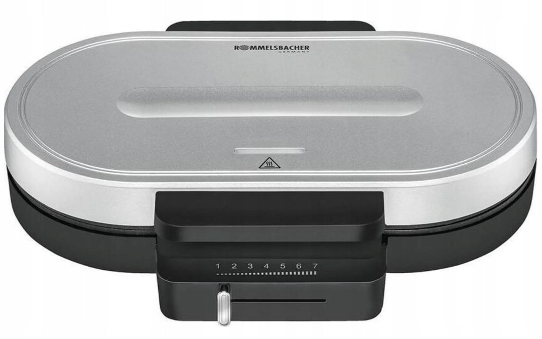 WAFFLE IRON Rommelsbacher WA 1250 1250W for 2 waffles STAINLESS STEEL SILVER Power rating 1250 W