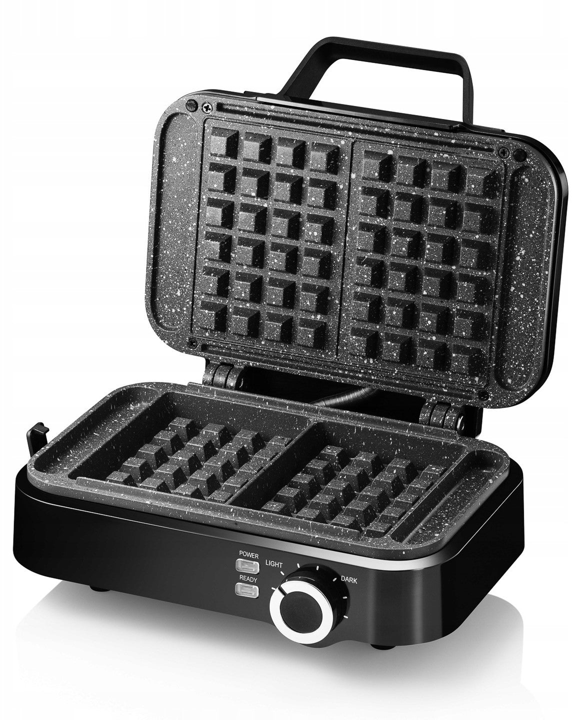 WAFFLE MAKER 2 CRISPY WAFFLES REGULATION KERCH SMART MARBLE COATING 2200W Power rating 2200 W
