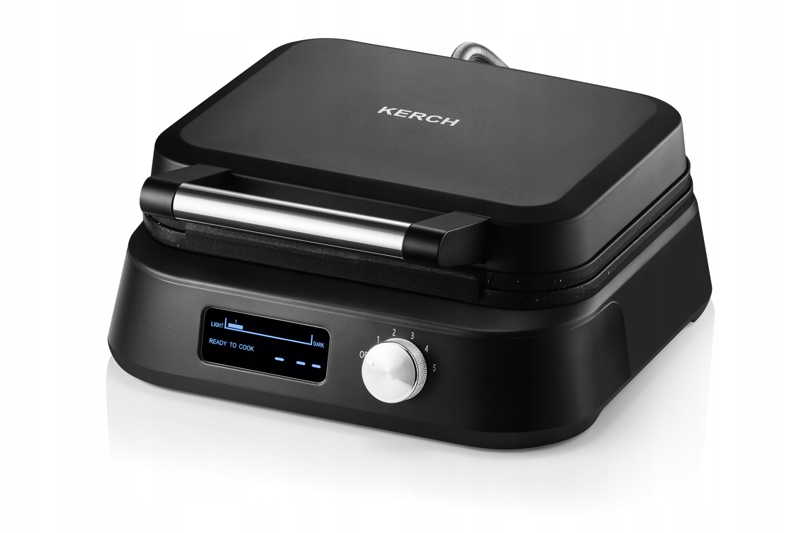 WAFFLE MAKER 2 LARGE CRISPY WAFFLES KERCH SIESTA MARBLED COATING 2500W Waffle shape rectangle
