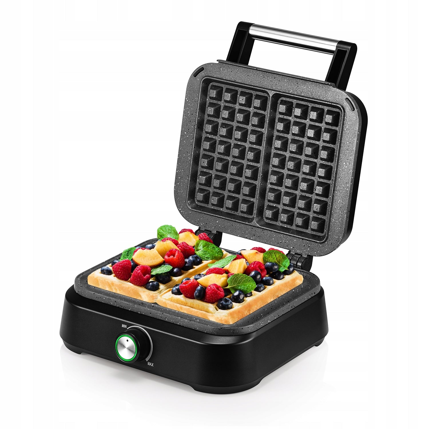 WAFFLE MAKER 2 LARGE CRISPY WAFFLES XXL STRONG 2200W PREMIUM MARBLE COATING Power rating 2200 W