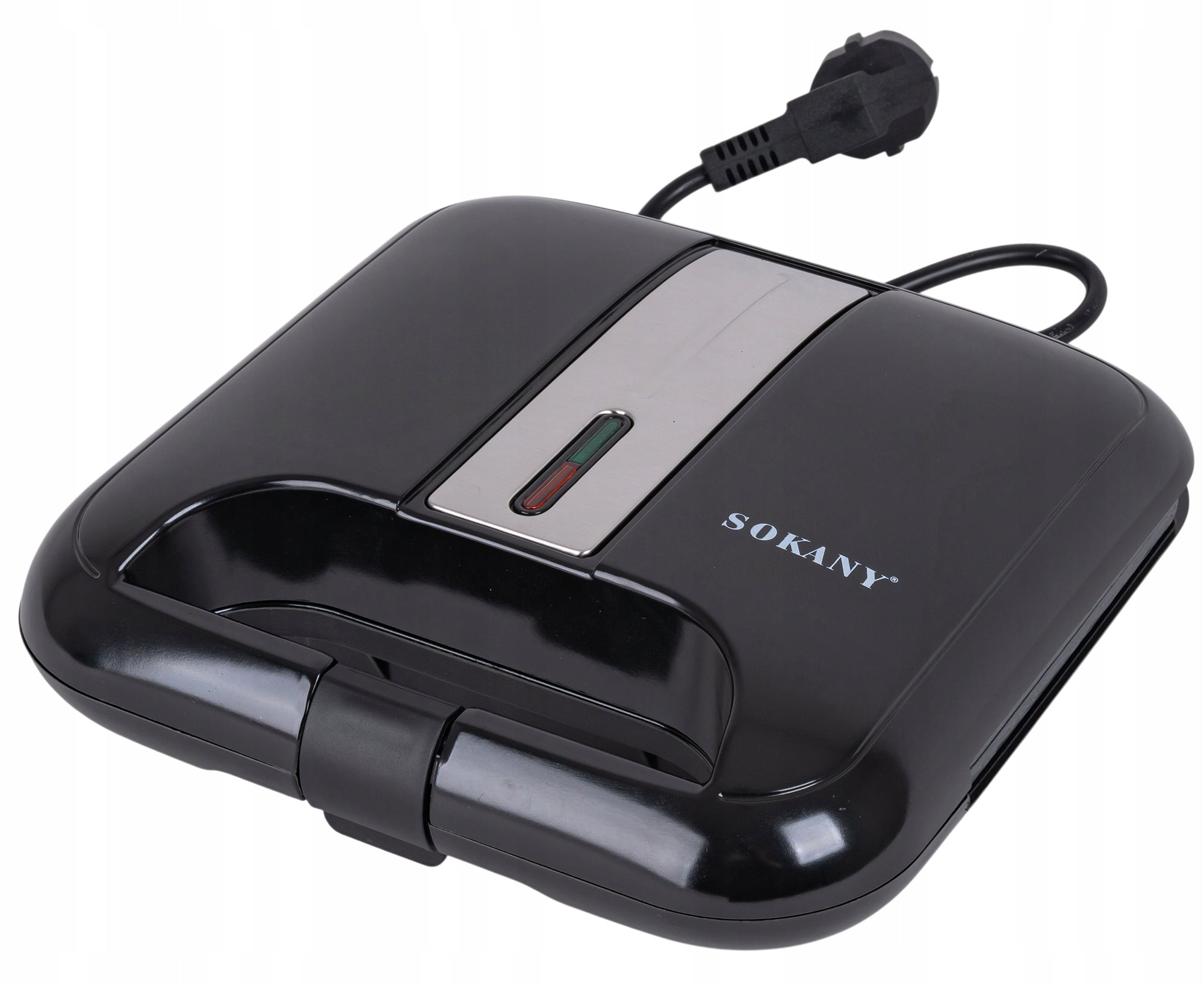 WAFFLE MAKER BLACK 2 WAFFLES CRISPY NON-STICK COATING Packaging status original
