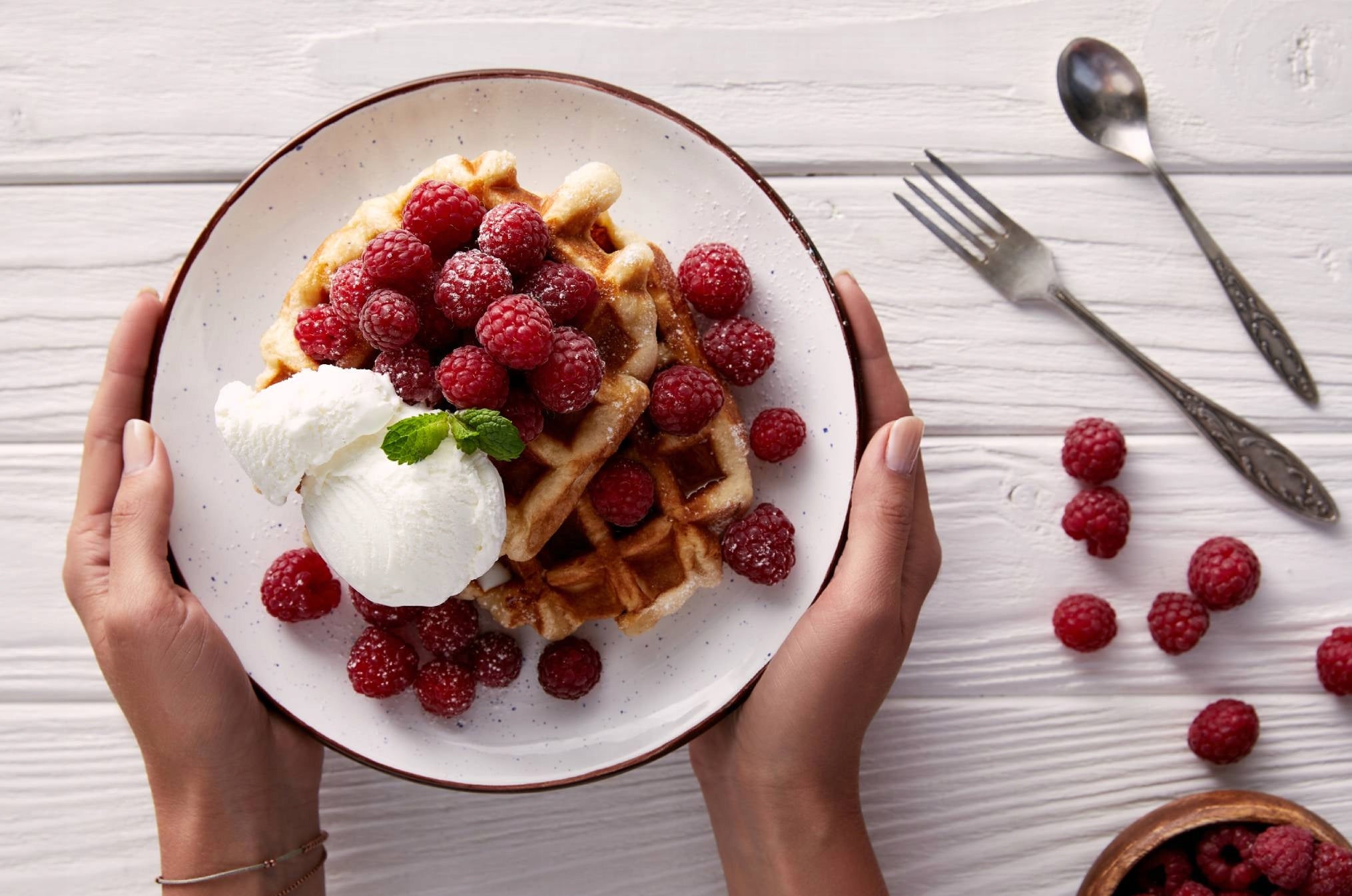 WAFFLE MAKER SOLID TWO WAFFLE NON-STICK COATING STRONG 700W Brand Eldom