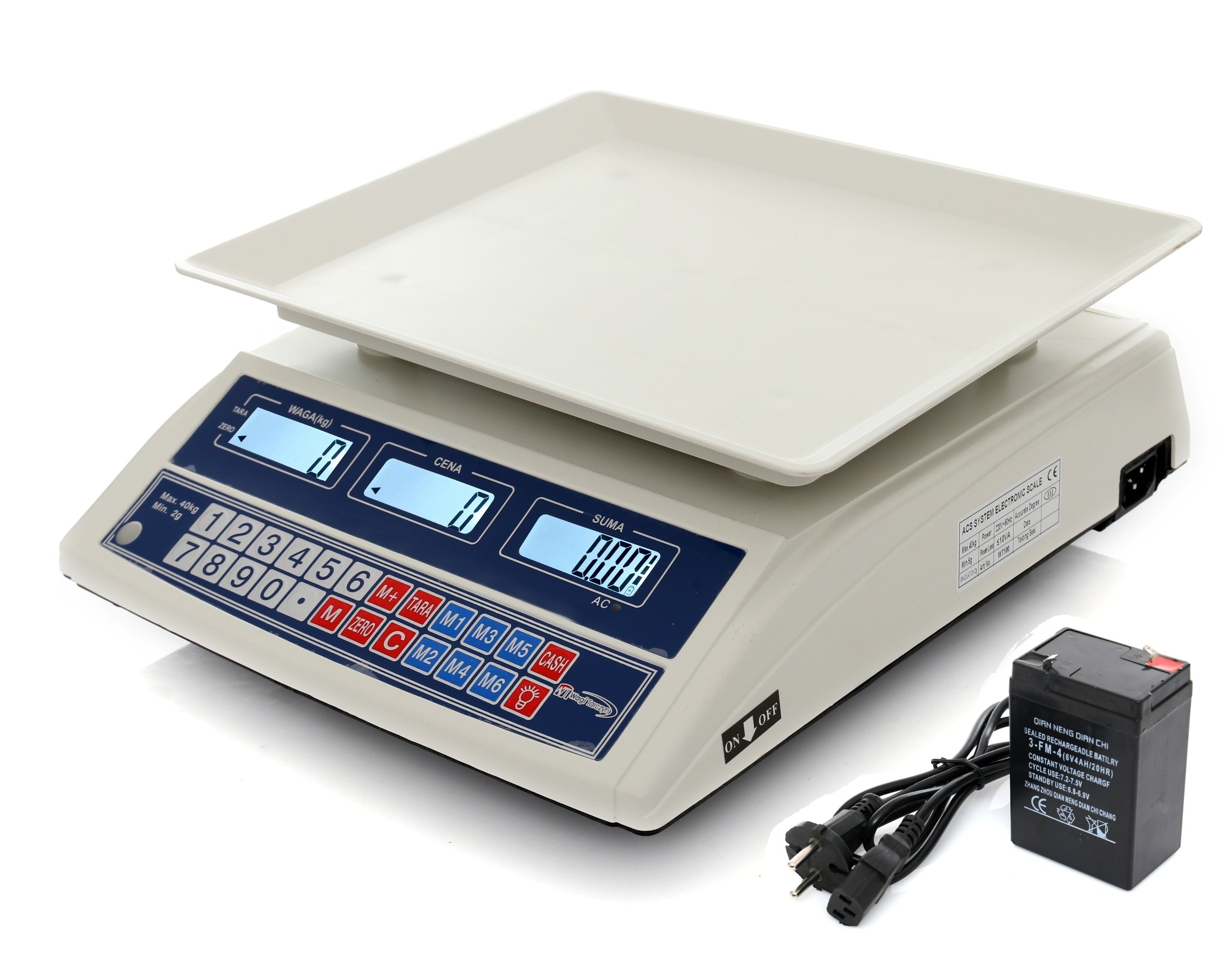 WAGI TARCZYN 40KG /2G SHOP SCALE ELECTRONIC GASTRONOMIC WAREHOUSE