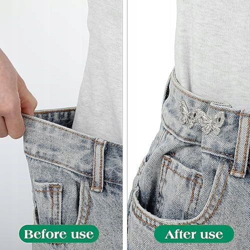 WAIST TENSIONER BUTTERFLY ADJUSTABLE SET OF 4 PCS BUTTON BUCKLE FOR TROUSERS Manufacturer code Bez marki