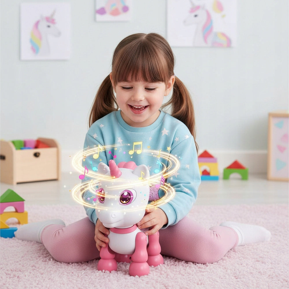 WALKING UNICORN ROBOT INTERACTIVE TOY FOR GIRL CHILDREN SAYS Manufacturer code NO-2002299