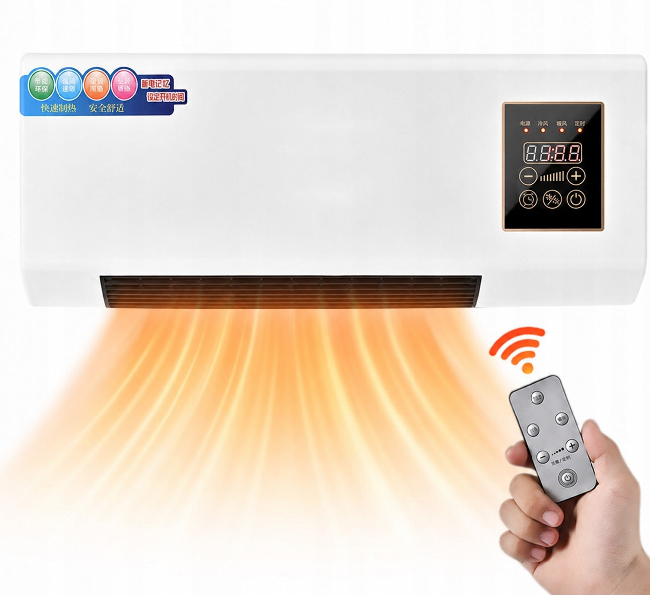 WALL AIR CONDITIONER WITHOUT EXTERNAL HEAT AND COOLING UNIT +