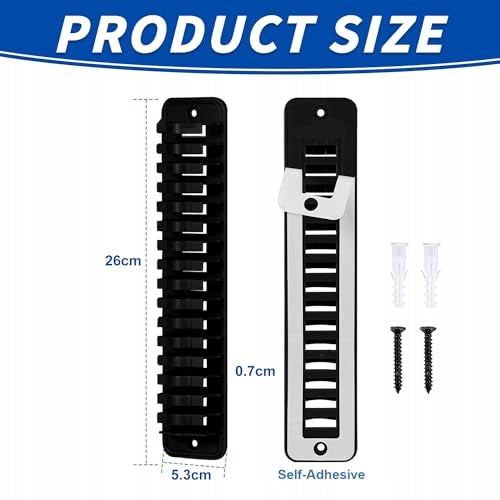 WALL CAP HANGER SELF ADHESIVE ORGANIZER 16 STEEL CAPS Manufacturer code Bez marki
