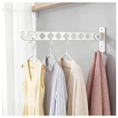 WALL FOLDING HANGER FOR CLOTHES HOOK BALCONY BATHROOM 20KG steel