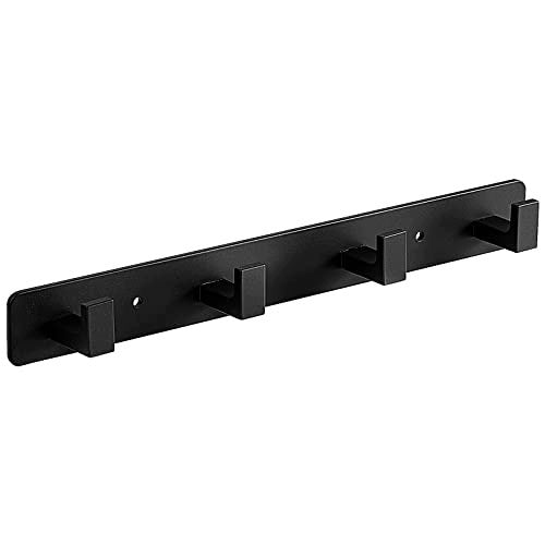 WALL HANGER 4 HOOKS ALUMINUM BLACK MATTE FOR TOWEL CLOTHES Manufacturer code SWC5908151005781