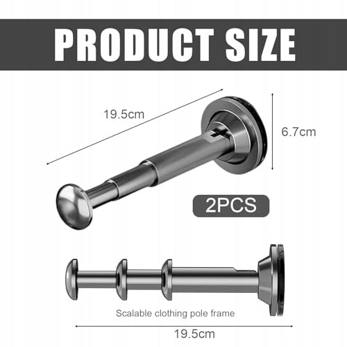 WALL HANGER TELESCOPIC SUCTION CUP FOR BATHROOM BATHROBE CLOTHES Manufacturer code Bez marki